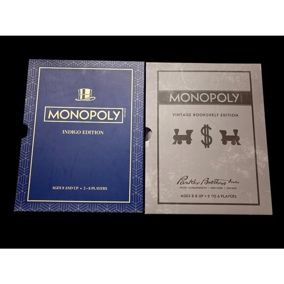 WS Game Company Monopoly Bookshelf Edition X 2 Lot - Brand New - Picture 3 of 4